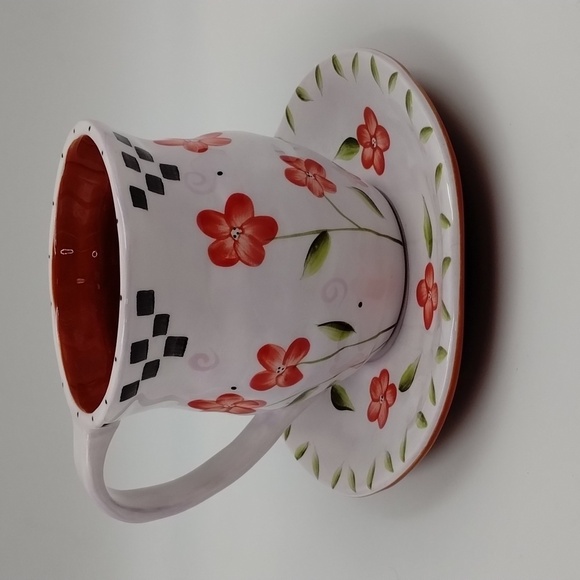 Bella Casa Mug/Plate Teacup floral design 14 oz by Ganz - Picture 4 of 10